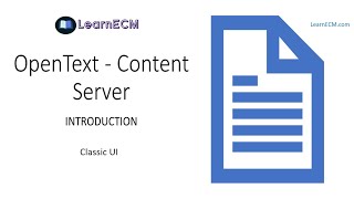 OpenText Content Server Classic UI - BasicOperations