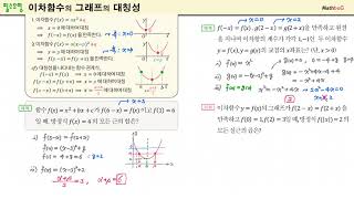 11-14 [필수유형] 이차함수의 그래프의 대칭성