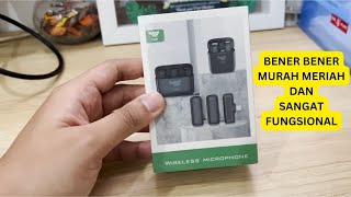 UNBOXING dan TEST WIRELESS MICROPHONE LAVALIER TNW X9