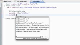 Android Application Development Tutorial - 54 - Setting up Preferences