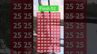 Find -52 #find #shortvideo #braintest #braintest #brainteasers