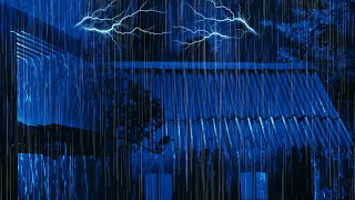 Gentle Rain \u0026 Distant Thunder on Farm Roof | Sleep Hypnosis to Cure Insomnia \u0026 Heal Anxiety