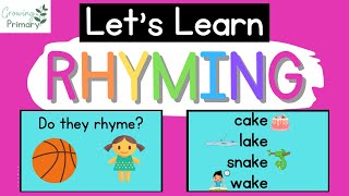 Let's Learn RHYMING {Phonemic Awareness}