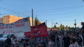 Manifestantes piden liberar a anarquista griego en huelga de hambre