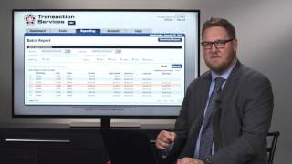 Payment Processing Client Dashboard: Batch Reports