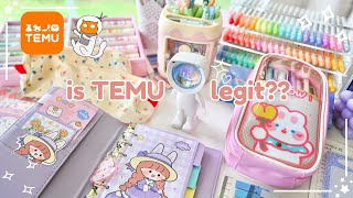 Testing viral aesthetic TEMU stationery **TEMU is a scam??**