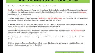 Does Java have Pointers