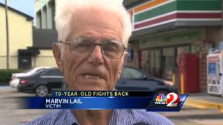 79-year-old veteran fights off robber at gas station