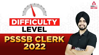 PSSSB Clerk 2022 | Difficulty Level For PSSSB Clerk | Full Details