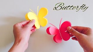 How To Make Paper Butterfly |  Easy Butterfly Making With Paper |  DIY Craft