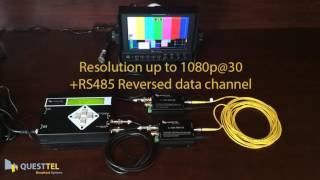 QuestTel 1Ch HD SDI Over Fiber Transmitter and Receiver Kit - $350