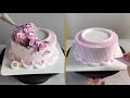 Flowers Cake Decorating｜Dekor Kue Bunga｜Whipping Cream Cake Decoration｜鲜奶油裱花蛋糕制作｜Cake step by step