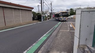 横浜市営バス浅間町営業所日野ブルーリボンハイブリッドノンステップバス上菅田東部公園にて、