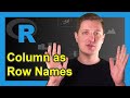 Convert Values in Column into Row Names of Data Frame in R (Example) | Variable & row.names Function