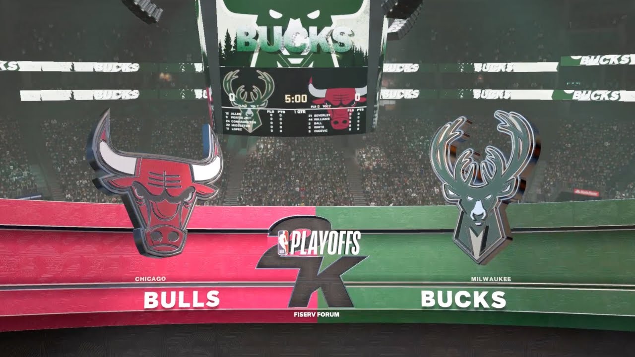 2023 NBA Playoffs Chicago Bulls Vs Milwaukee Bucks Round 1 Game 2 NBA ...