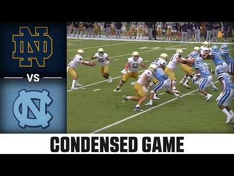 Notre Dame Vs. North Carolina Condensed Game | 2022 ACC Football - YouTube