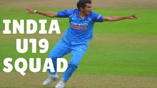 India U19 Squad | ICC Under 19 World Cup 2018