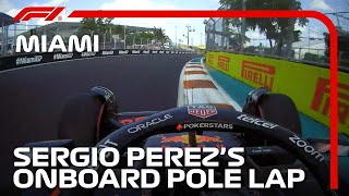 Sergio Perez's Pole Lap | 2023 Miami Grand Prix | Pirelli