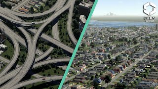 Massive Interchange Build \u0026 Endless Suburbia | Cities Skylines 2 Florida