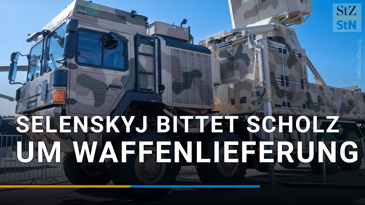 Selenskyj Bittet Bundeskanzler Scholz Um Mehr Waffen - YouTube