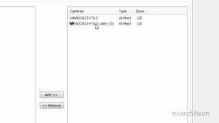 Storage Page, exacqVision
