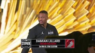 Damian Lillard Introduced at 2018 All-Star Game by Kevin Hart