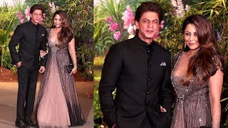 Shahrukh Khan's GRAND ENTRY With Wife Gauri Khan At Sonam Kapoor & Anand Ahuja's Wedding Reception