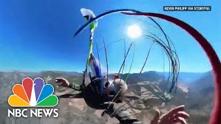 Dramatic Video: Paraglider Drops Thousands Of Feet After Parachute Tangles