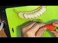 【簡単フルーツカット】ＮＯ．1　バナナボート　バナナだけでもカッコイイデザートになる　how to make banana　banana art fruit carving banana n