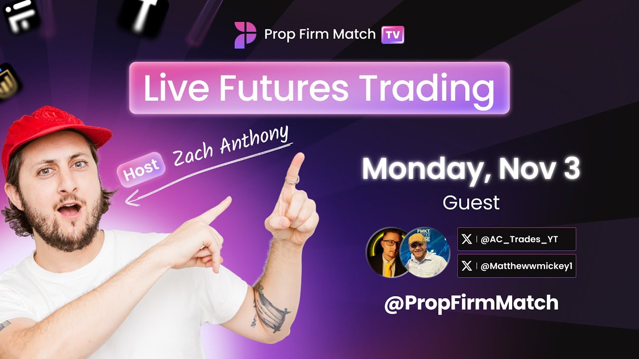 Live Futures Trading New York Open With Zach Austin Clark And Matt