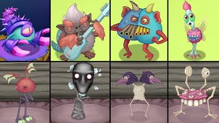 ALL Monsters Fanmade by Nova / MSM Vs Raw Zebra | My Singing Monsters