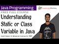 Understanding Static or Class Variable in Java || Lesson 45 || Java Programming ||