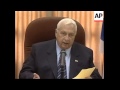 Sharon on Palestinian factions truce declaration