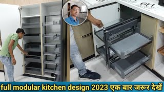 full modular kitchen design 2023 | modular kitchen design latest | how to make modular kitchen
