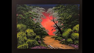 #243 How to paint a forest scene Live