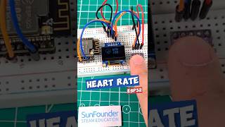 Heart Rate Monitor prototype with ESP32! MAX30102