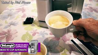 DeLonghi Cappuccino ECAM23.460S Bean to Cup Coffee Machine Review (shot in 4k)