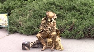 Живые статуи Новый вид искусства Living statues A new kind of art