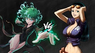 Robin Vs Tatsumaki one piece x one punch man fights / mugen