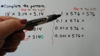 5th Grade Math 4.1, Multiplication Patterns with Decimals