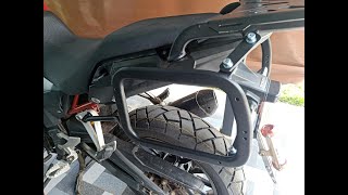 Fitting pannier racks to a Honda CB500X