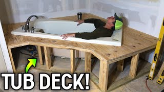 Building a TUB DECK from the Ground Up!