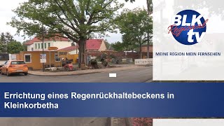 Errichtung eines Regenrückhaltebeckens in Kleinkorbetha