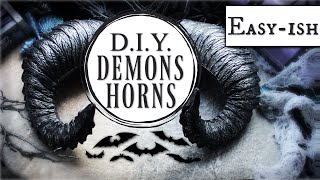 How to Make Devil Horns DIY 😈 (Transforming CHEAP Halloween Store Horns into a Masterpiece!) 🎃🍂