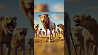 शेर ने लिया सभी लोगों से बदला 😱 mind blowing creators #lion #lions #animals #cartoon #cat