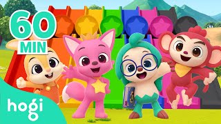 Learn Colors with Slide and Wonderstar Friends | Compilation | Kids Colors & Rhymes | Pinkfong Hogi