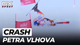 Alpine Ski Petra Vlhova crash at Jasna | Gigante | 2024 🇮🇹