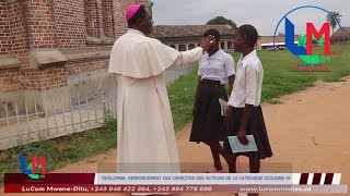 TSHILOMBA DIOCÈSE : J4 DE LA SESSION DES ENSEIGNANTS DE RELIGION DES ÉCOLES CATHO, L'ÉVÊQUE PRESENT