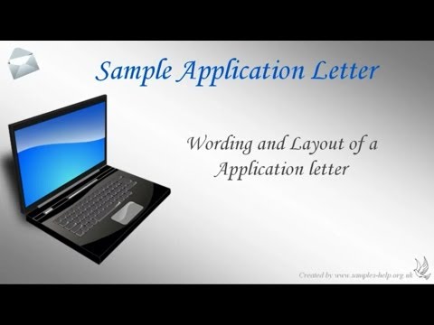 How to write an application letter How to write an application letter