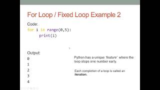 Python Lesson 10 - Fixed Loops